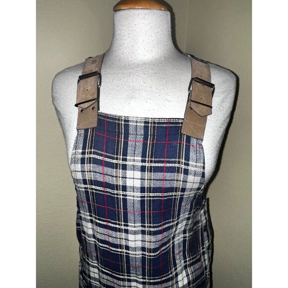 All That Jazz Plaid Pinafore Dress With Adjustable Buckle Straps Size 5/6 - Picture 1 of 12